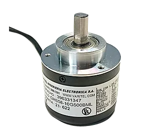 Vista del encoder GHS 58 con resoluciones de hasta 10000 PPV - Varitel Ingeniería Electrónica